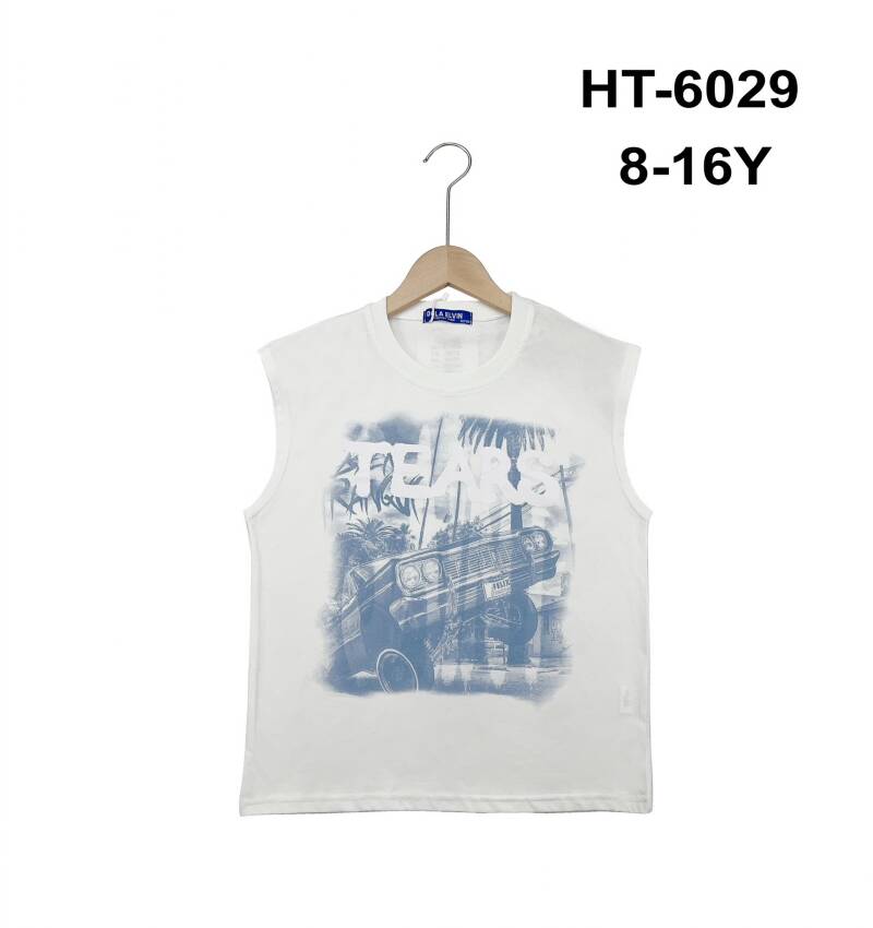 Bluzki chłopięce. Roz 8-16, 1 Kolor Paczka 5 szt. 1